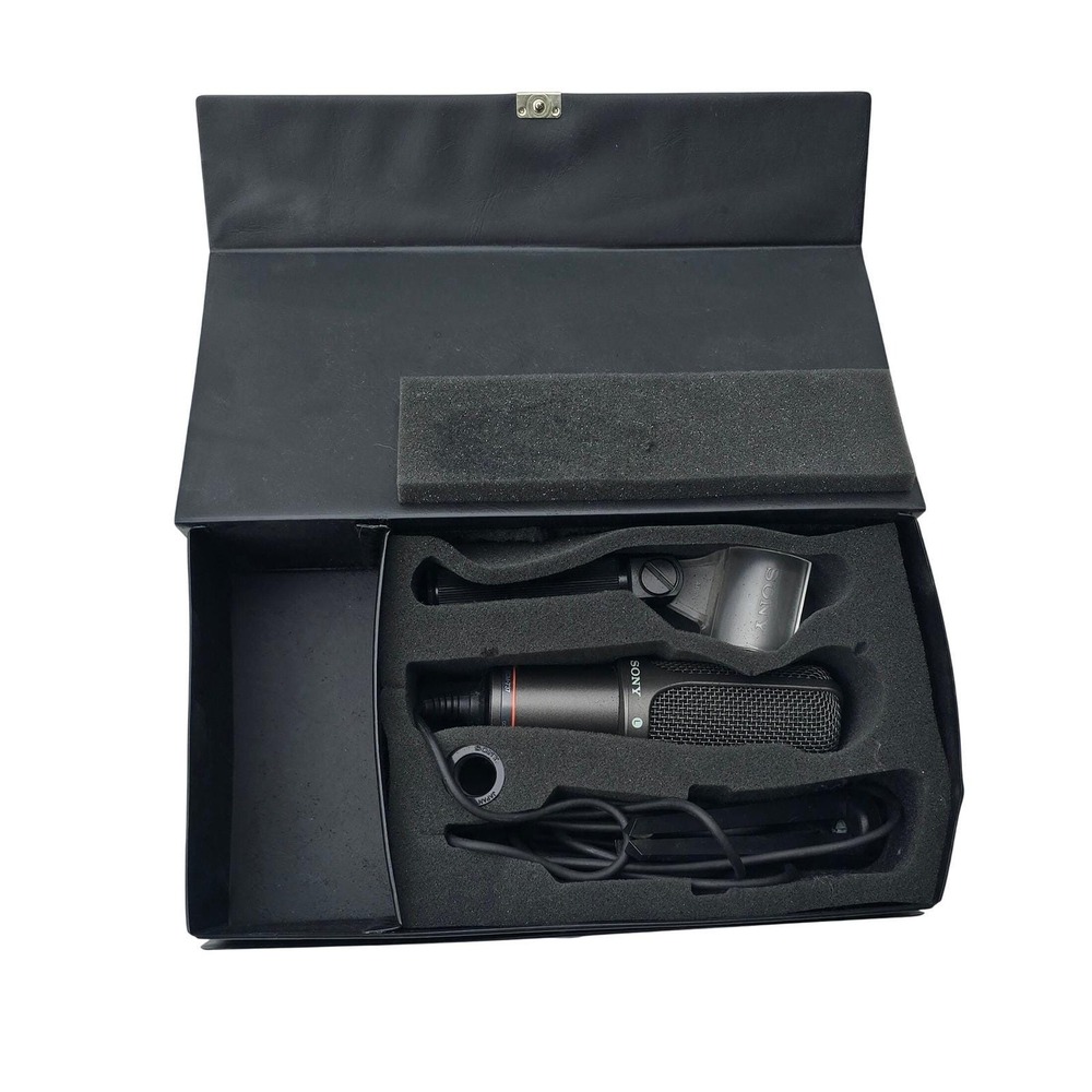 Sony ECM-737 Electret Condenser Stereo Microphone in case VTG preowned - Picture 1 of 3